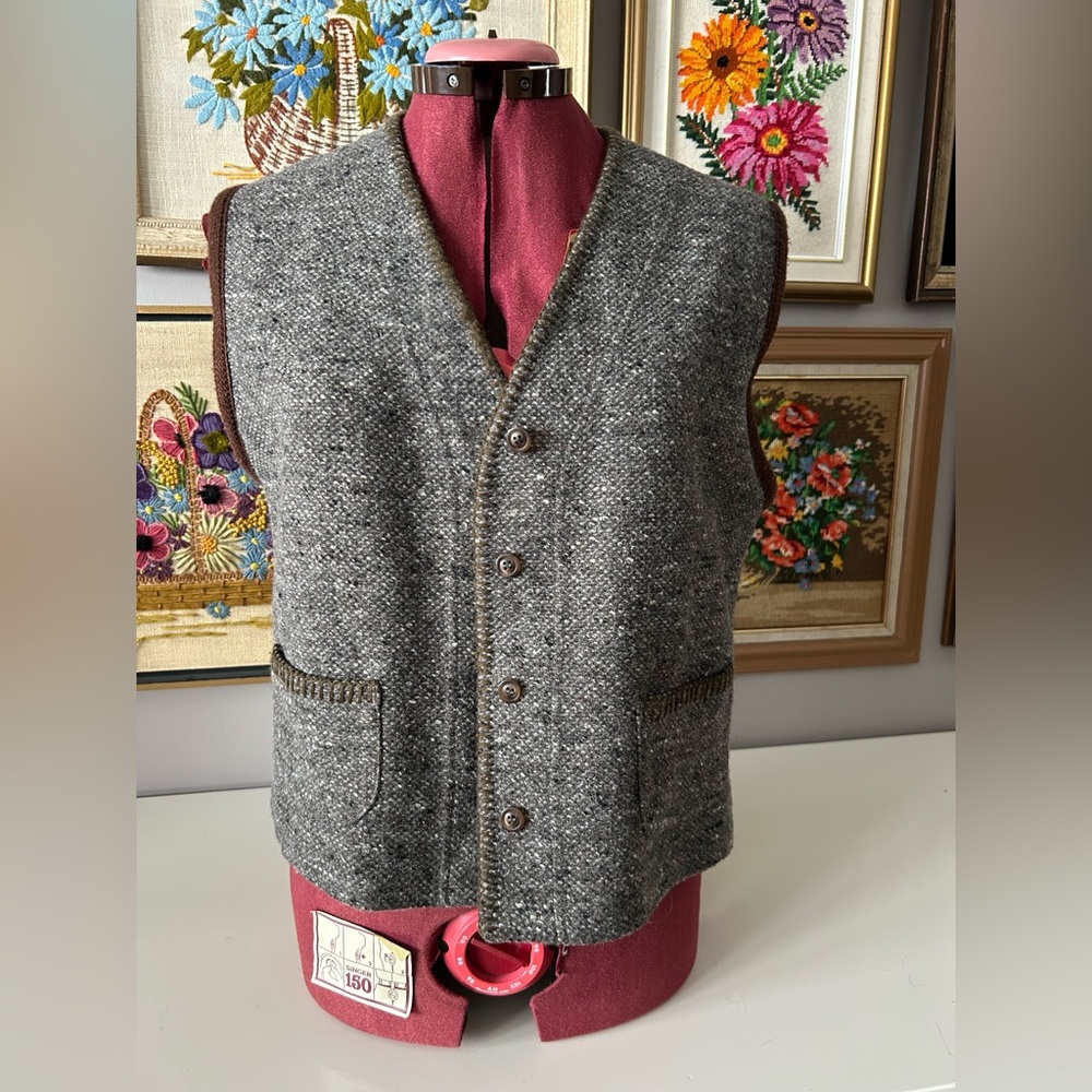 The Basic Blue Belfe & Belfe Vintage vest Size 44